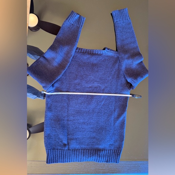 POLO RALPH LAUREN - Polo Bear Navy Crewneck Sweater with Red Accent - Picture 6 of 9